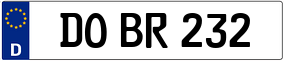 Truck License Plate